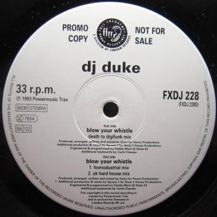 DJ Duke - Blow Your Whistle