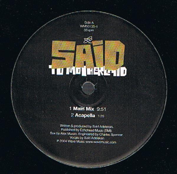 DJ Said - To Motherland