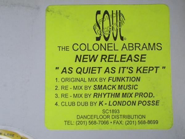 Funktion, Colonel Abrams - As Quiet As It's Kept