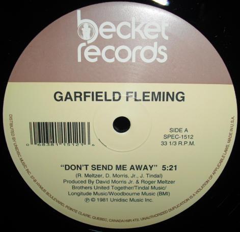 Garfield Fleming, David Morris (3) - Don't Send Me Away / Saturday Night