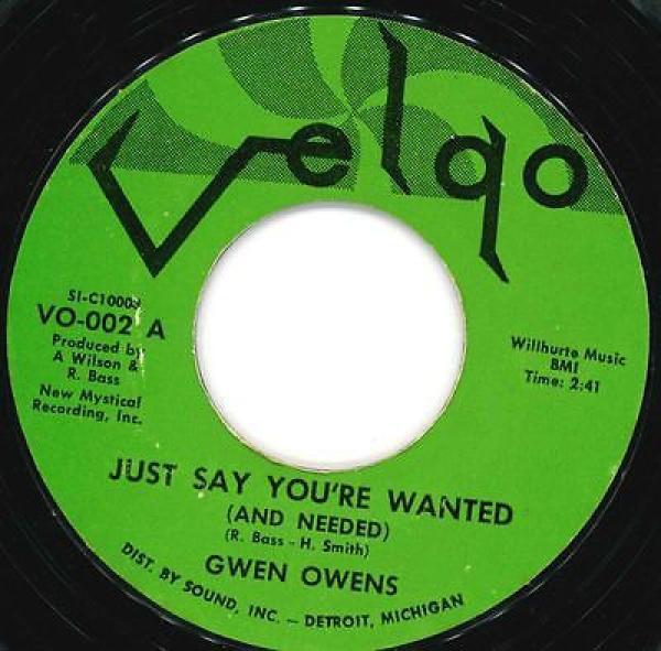 Gwen Owens - Just Say You're Wanted (And Needed)