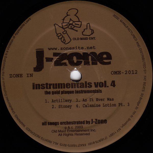 J-Zone - The Gold Plaque Instrumentals (Instrumentals Vol.4)