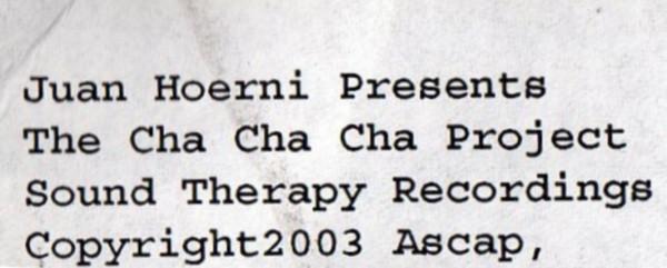 Juan Hoerni, Seth Stuart - The Cha Cha Cha Project EP