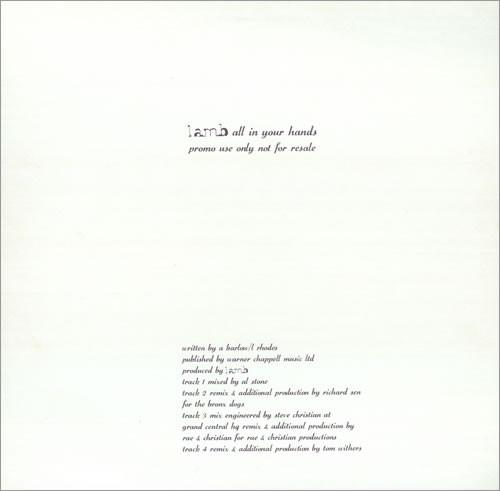 Lamb - All In Your Hands