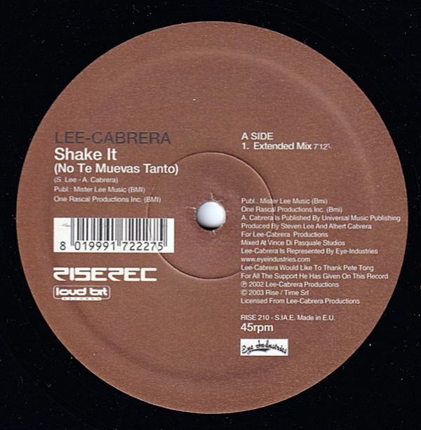 Lee-Cabrera - Shake It (No Te Muevas Tanto)
