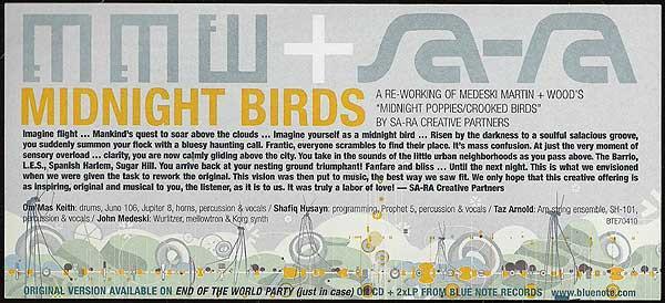 Medeski Martin & Wood, Sa-Ra Creative Partners - Midnight Birds