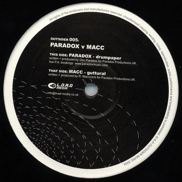 Paradox, Macc - Drumpaper / Guttural