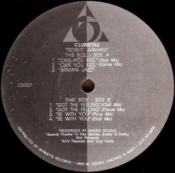 Robert Armani - Can You Feel EP