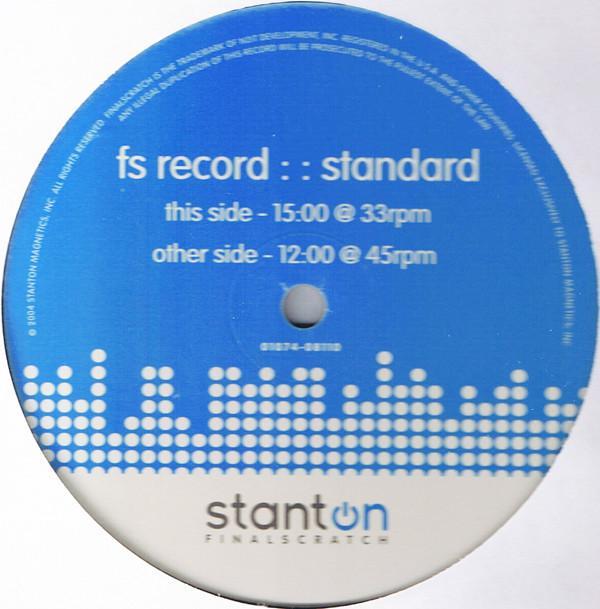  - Stanton Final Scratch Control Record Standard Version