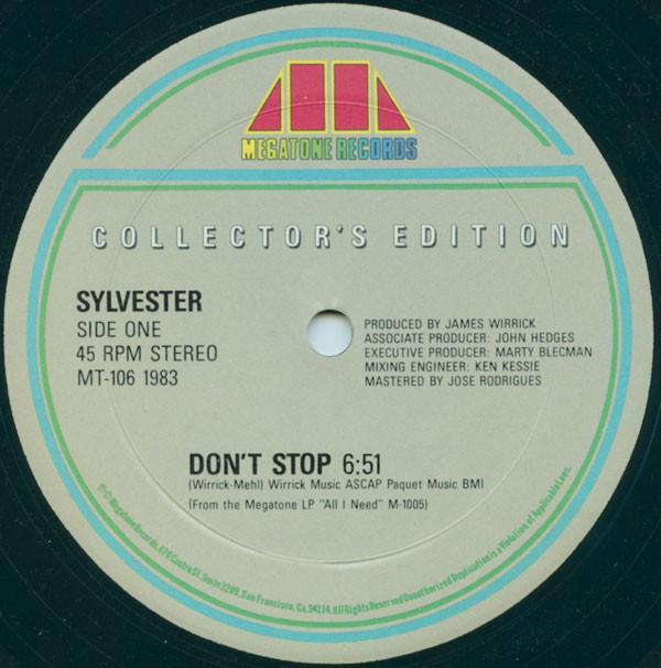 Sylvester - Don't Stop / Hard Up