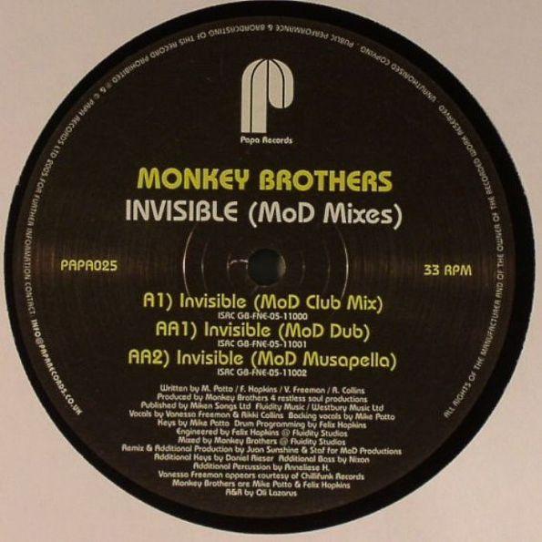 The Monkey Brothers - Invisible (MoD Mixes)