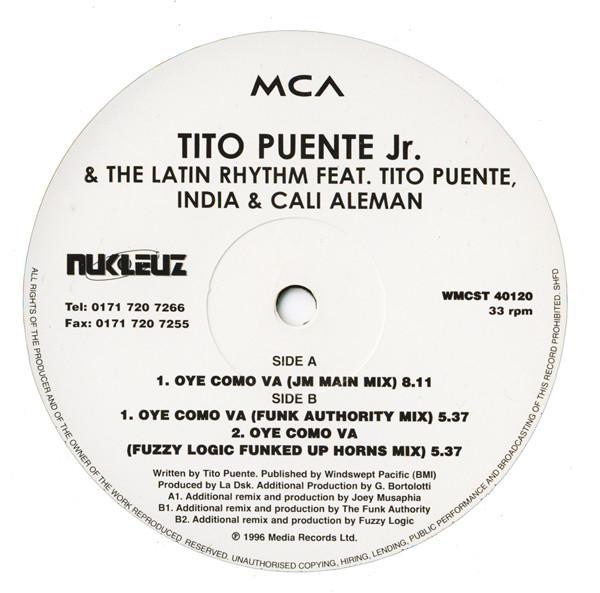 Tito Puente Jr. & The Latin Rhythm, Tito Puente, India, Cali Aleman - Oye Como Va