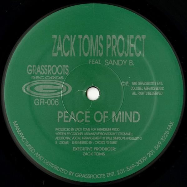 Zack Toms Project, Sandy B - Peace Of Mind